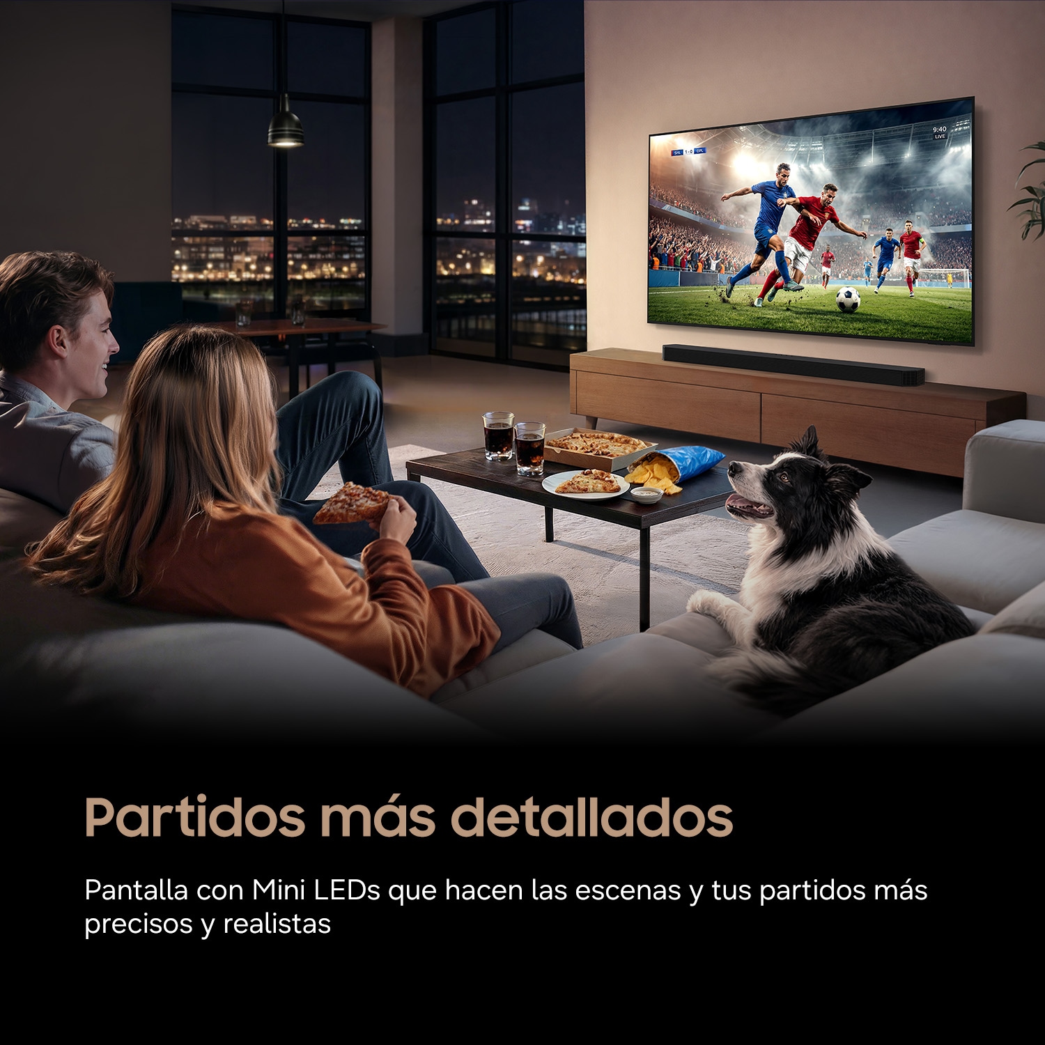 Mini LED M70H 4K Samsung Vision AI Smart TV (2026) L-Perspective Titanium Black 