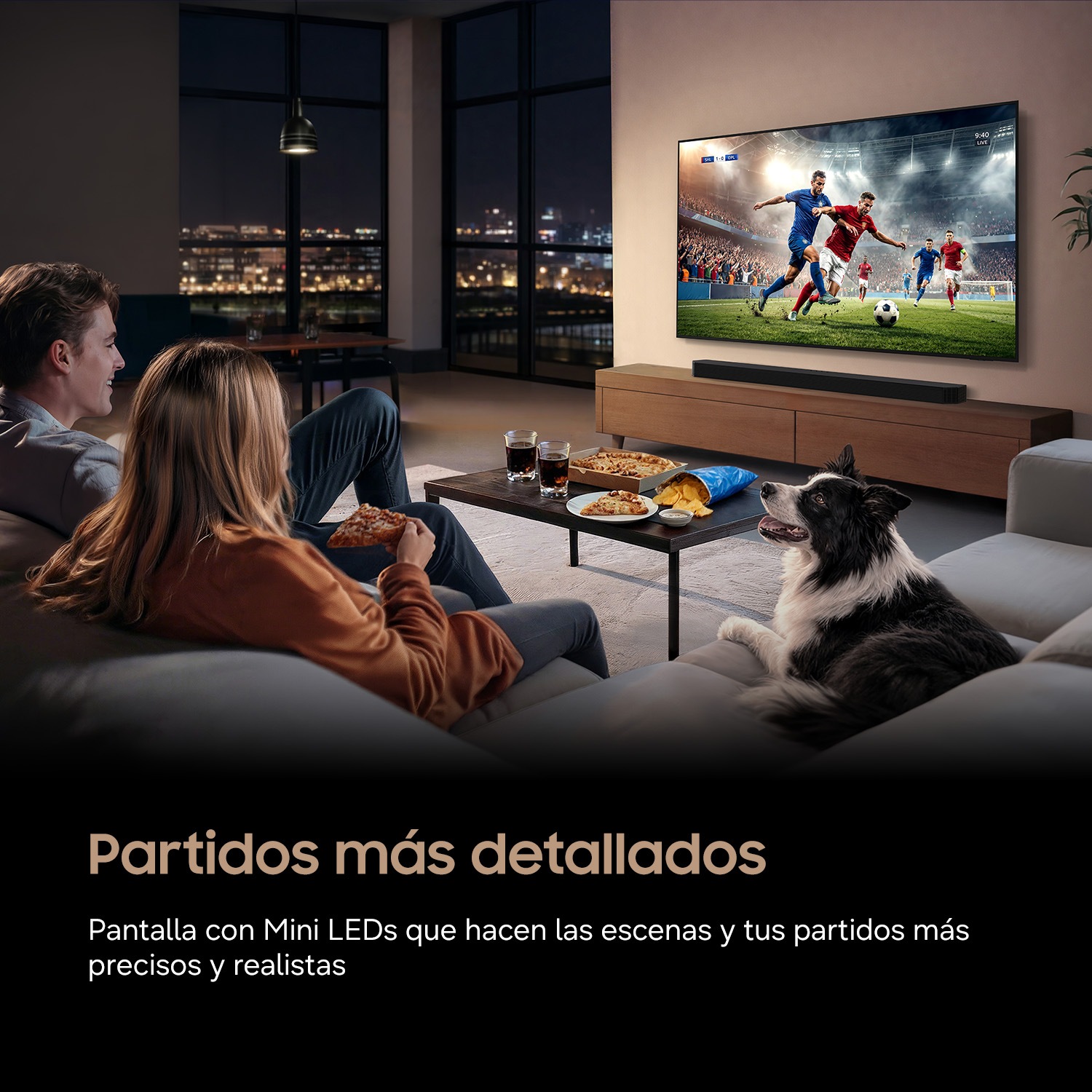 Mini LED M70H 4K Samsung Vision AI Smart TV (2026) L-Perspective Titanium Black 