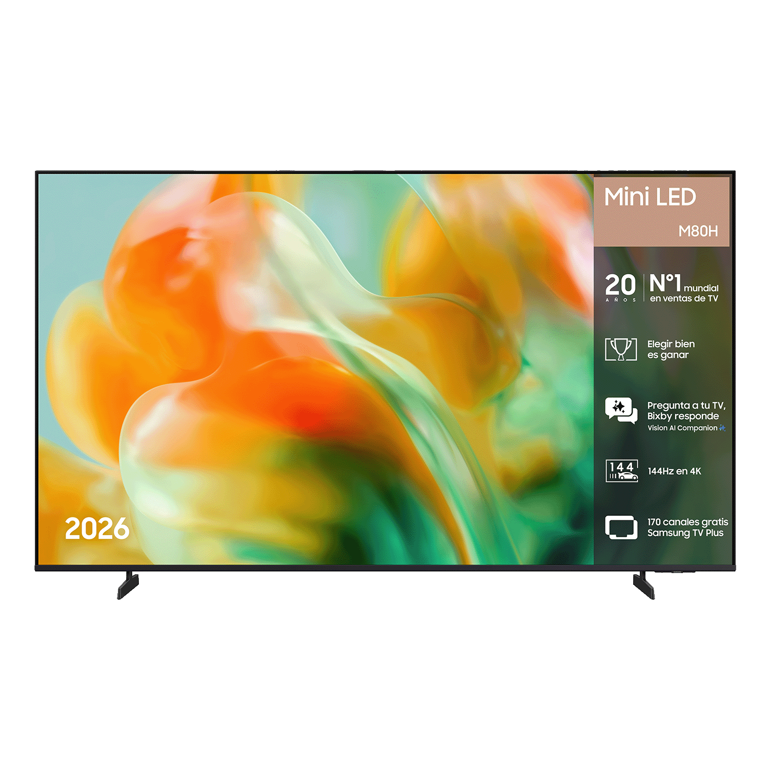 TV Samsung 85" M80H Mini LED 4K Samsung Vision AI (2026) Titanium Black