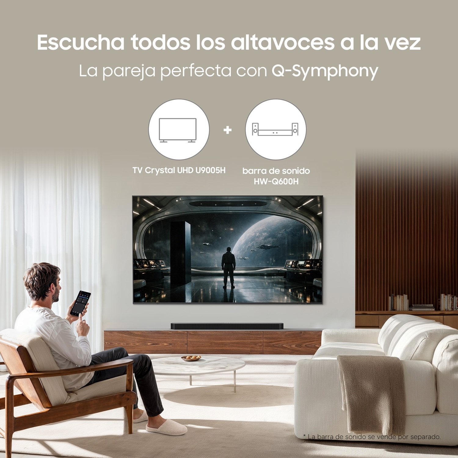 TV 98" Crystal 4K AI U9000H 4K Samsung Vision AI Smart TV (2026) Graphite
