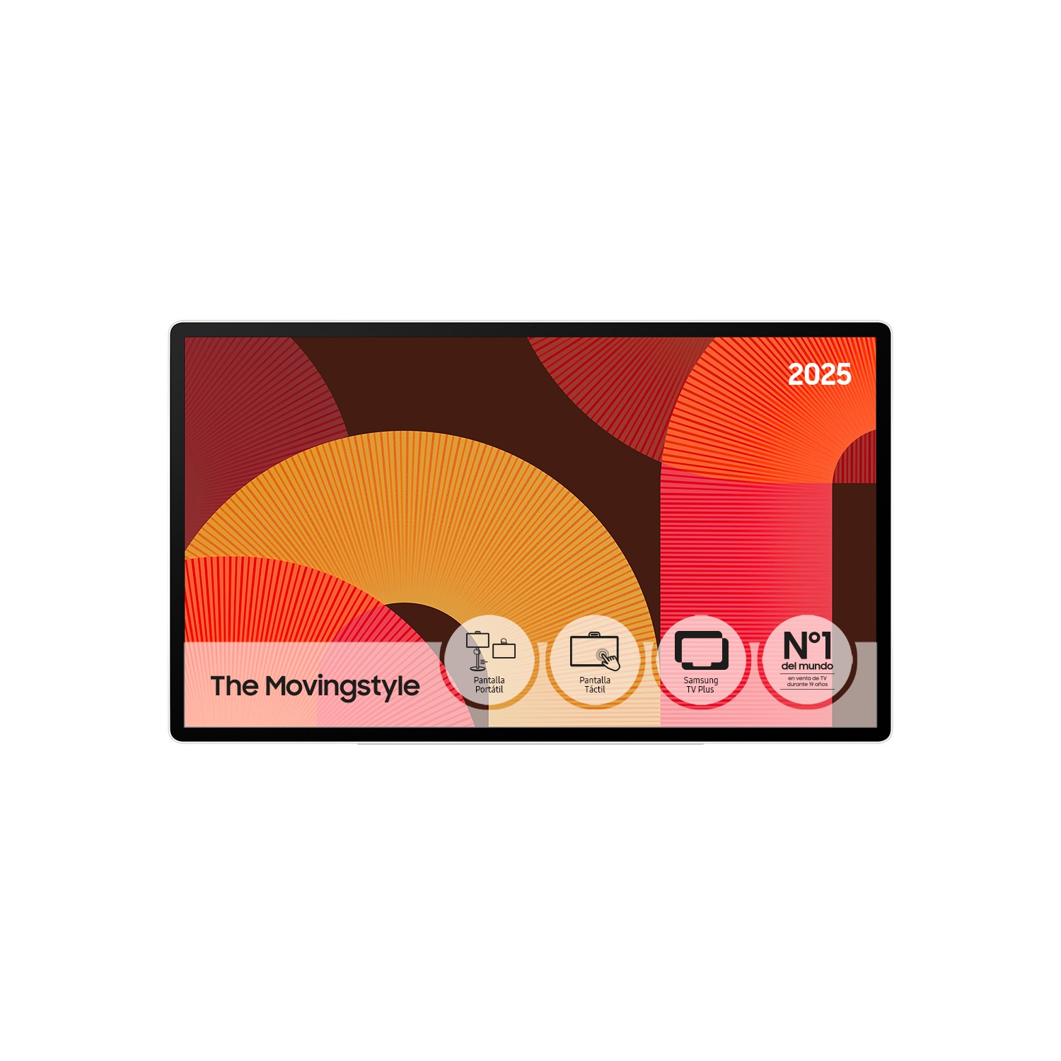 TV 27" The Movingstyle LSM7F 4K QHD Touch Interaction con Pantalla Portátil 2025 White