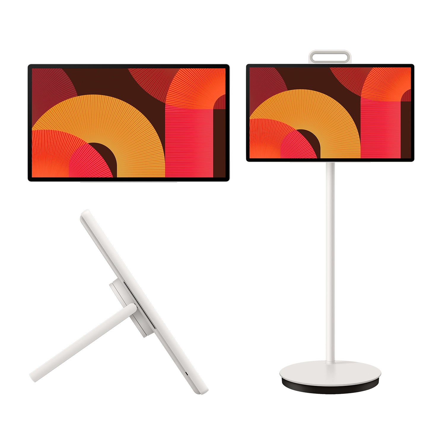 TV 27" The Movingstyle LSM7F 4K QHD Touch Interaction con Pantalla Portátil 2025 White