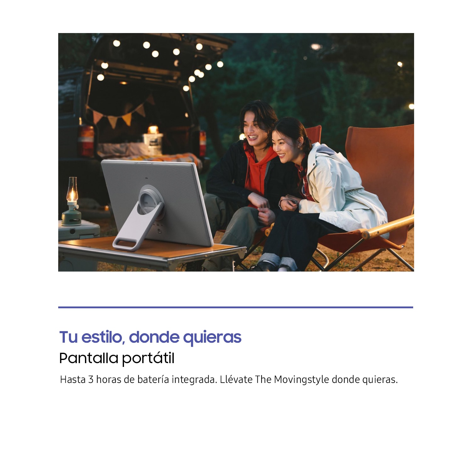 TV 27" The Movingstyle LSM7F 4K QHD Touch Interaction con Pantalla Portátil 2025 White