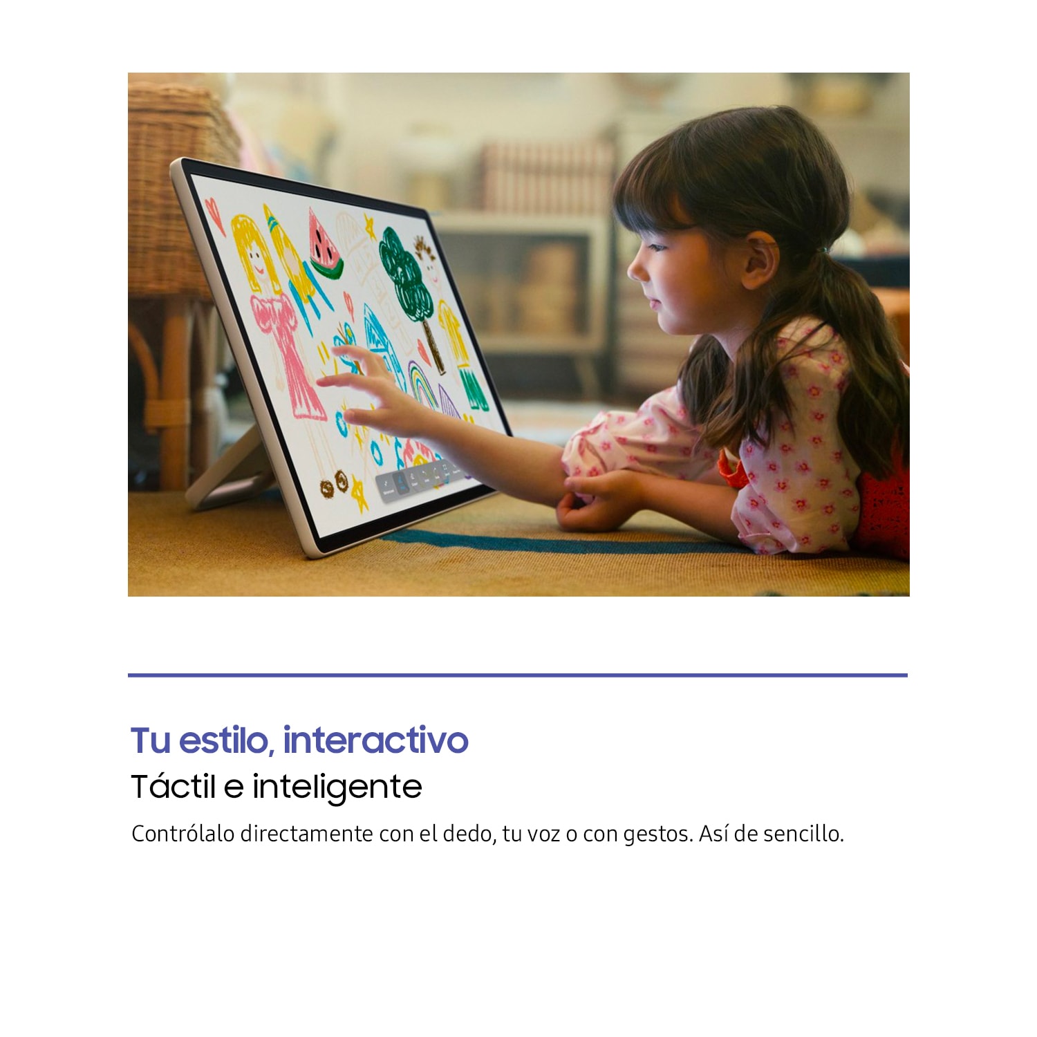 TV 27" The Movingstyle LSM7F 4K QHD Touch Interaction con Pantalla Portátil 2025 White