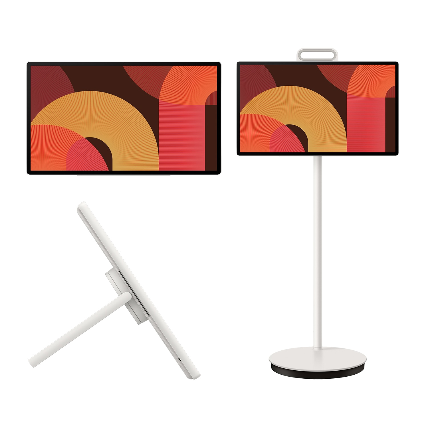 TV 27" The Movingstyle LSM7F 4K QHD Touch Interaction con Pantalla Portátil 2025 White
