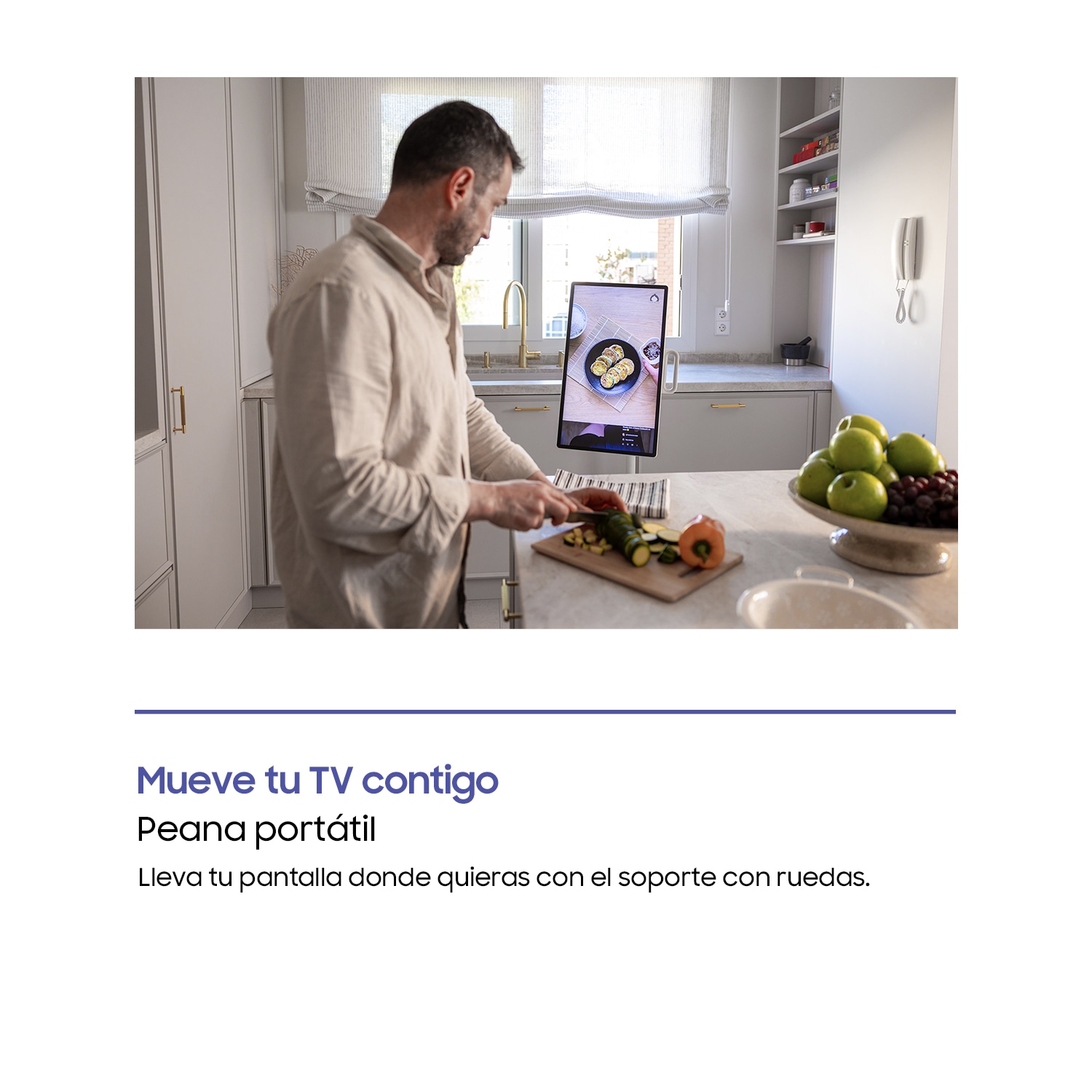 TV 27" The Movingstyle LSM7F 4K QHD Touch Interaction con Pantalla Portátil 2025 White
