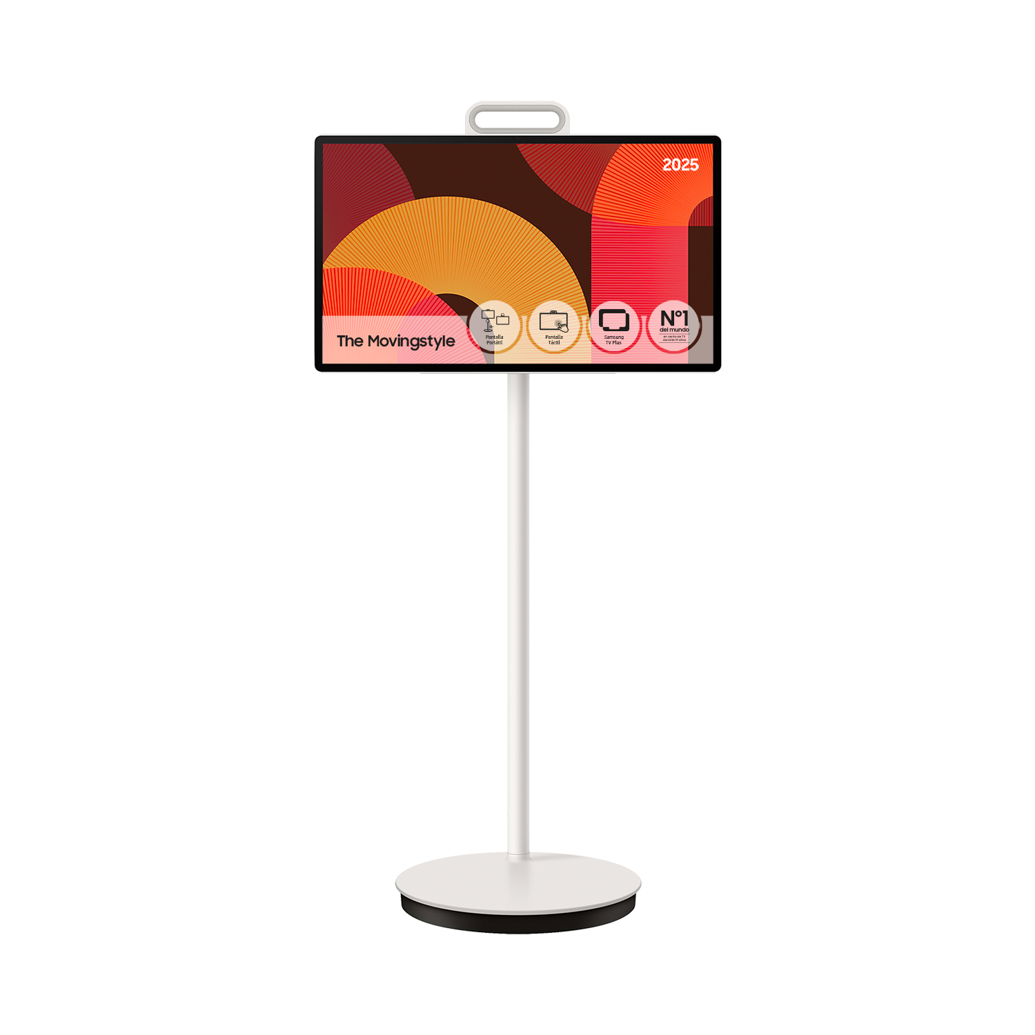 27" The Movingstyle LSM7F QHD Touch Interaction Movable Screen (2025) Front White The Movingstyle