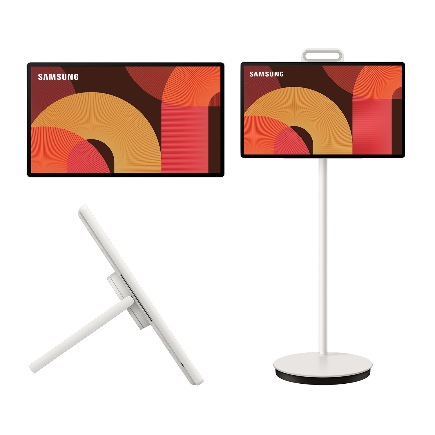 TV 27" The Movingstyle LSM7F 4K QHD Touch Interaction con Pantalla Portátil 2025 White