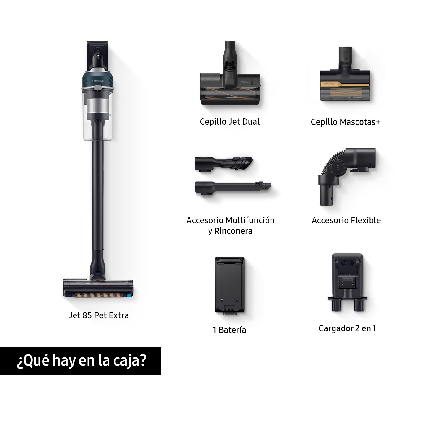Aspiradora sin Cable Jet 85 Pet 210AW Cepillo Mascotas+ VS20C8522TN/WA Green