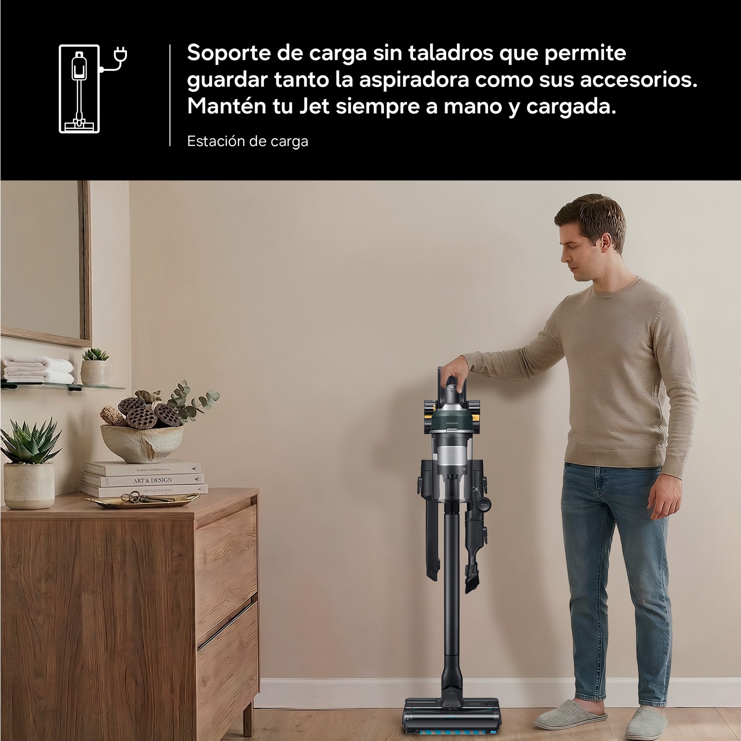Aspiradora sin cable Jet 95S Pet 280AW Sistema de Filtración HEPA VS70H28GLT/WA ​ ​ Verde
