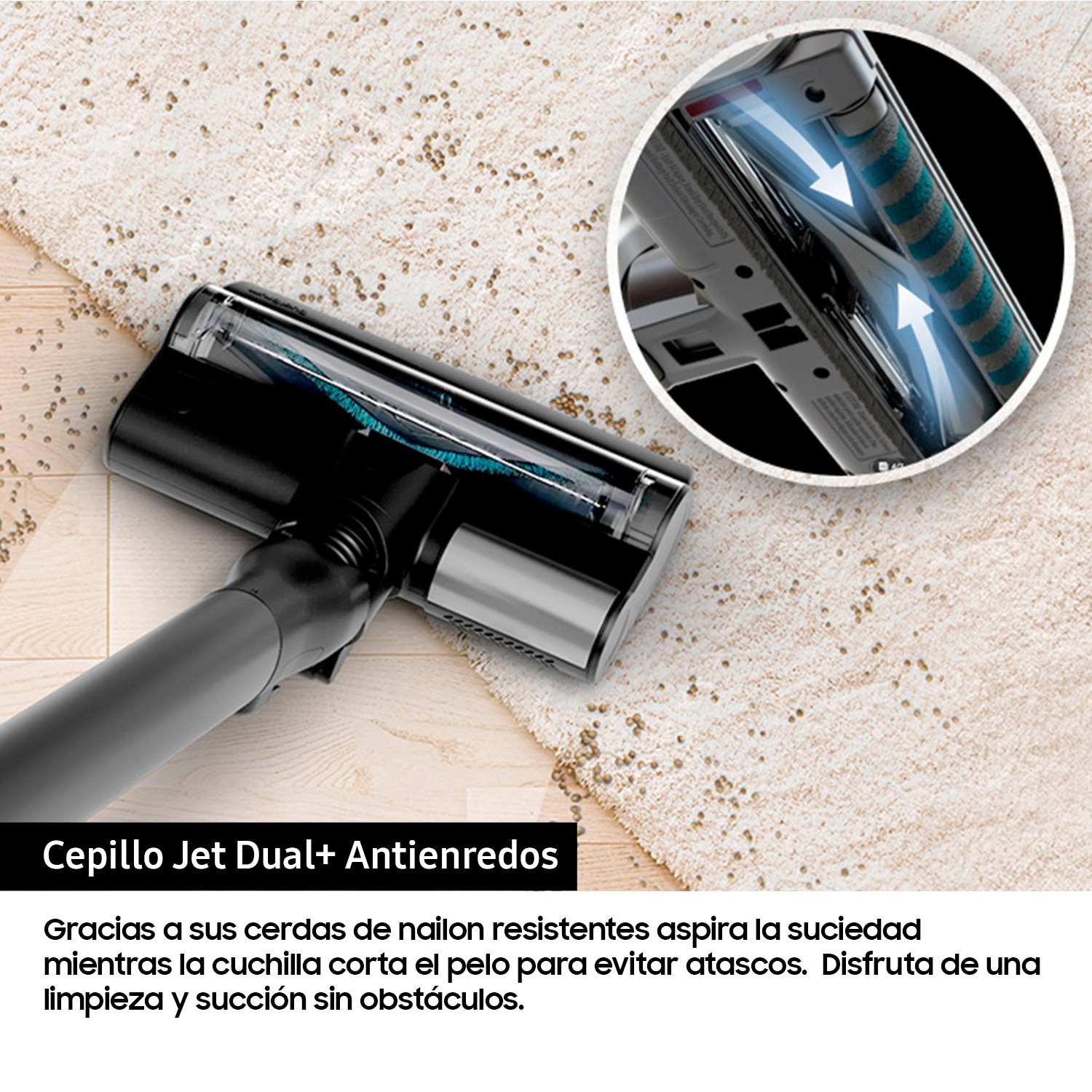Aspiradora sin cable Bespoke AI Jet Lite 280W Sistema de Filtración HEPA VS80F28DLP/WA Gris