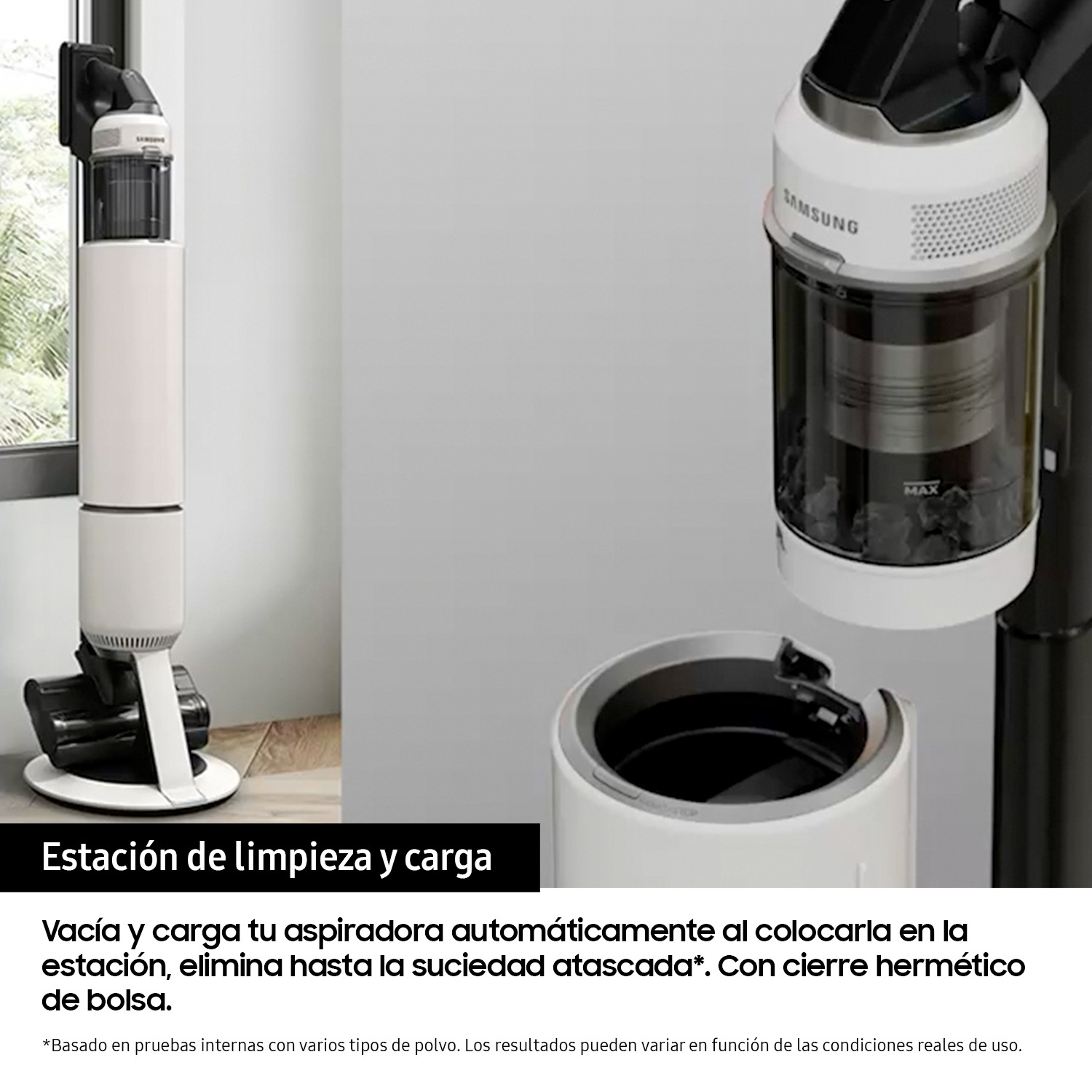 Aspiradora sin cable Bespoke AI Jet Lite 280W Sistema de Filtración HEPA VS80F28DLP/WA Gris