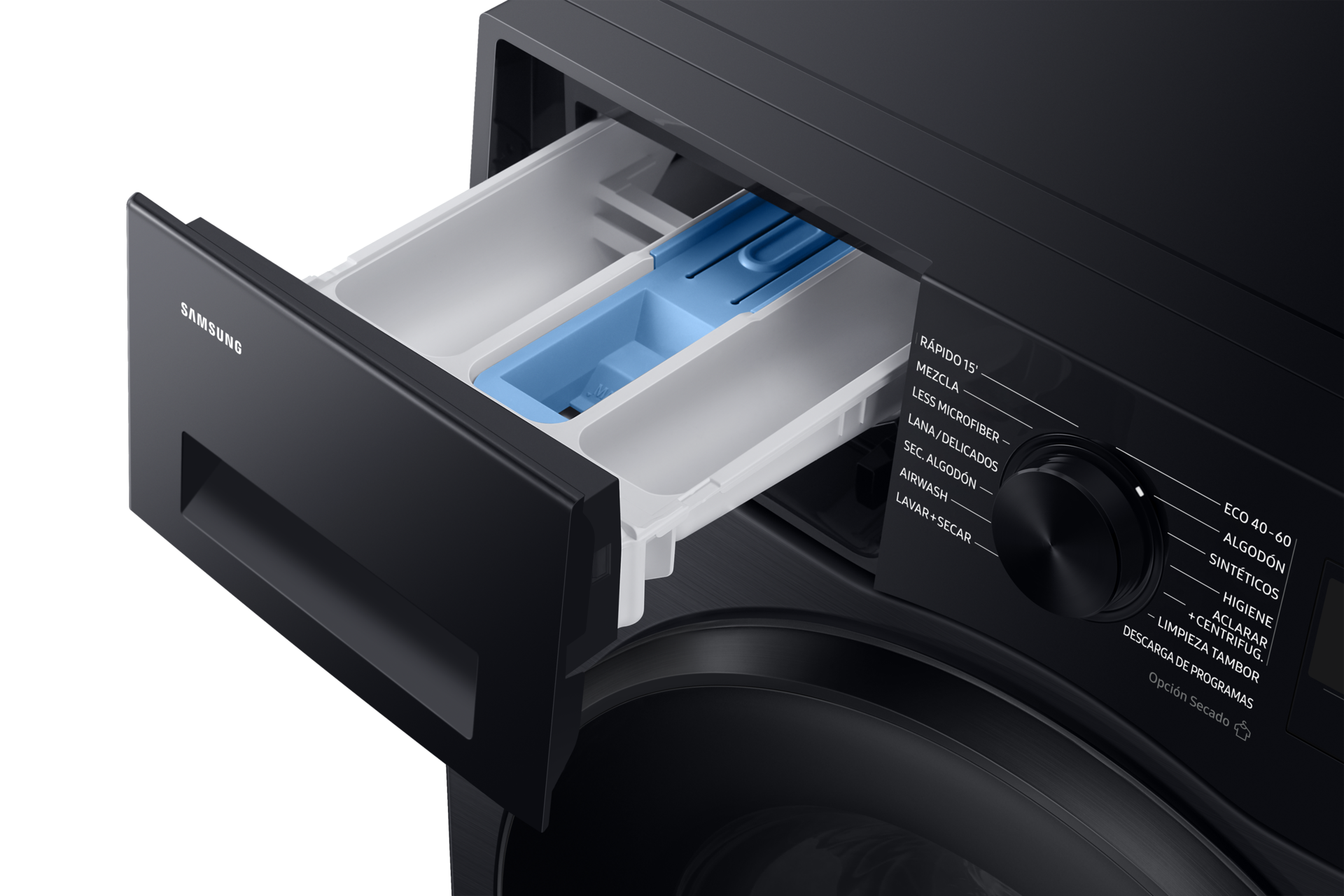 Lavasecadora 9kg/6kg AI SmartThings Clase D/A Negra WD90DG5B15BBEC Detail Black 