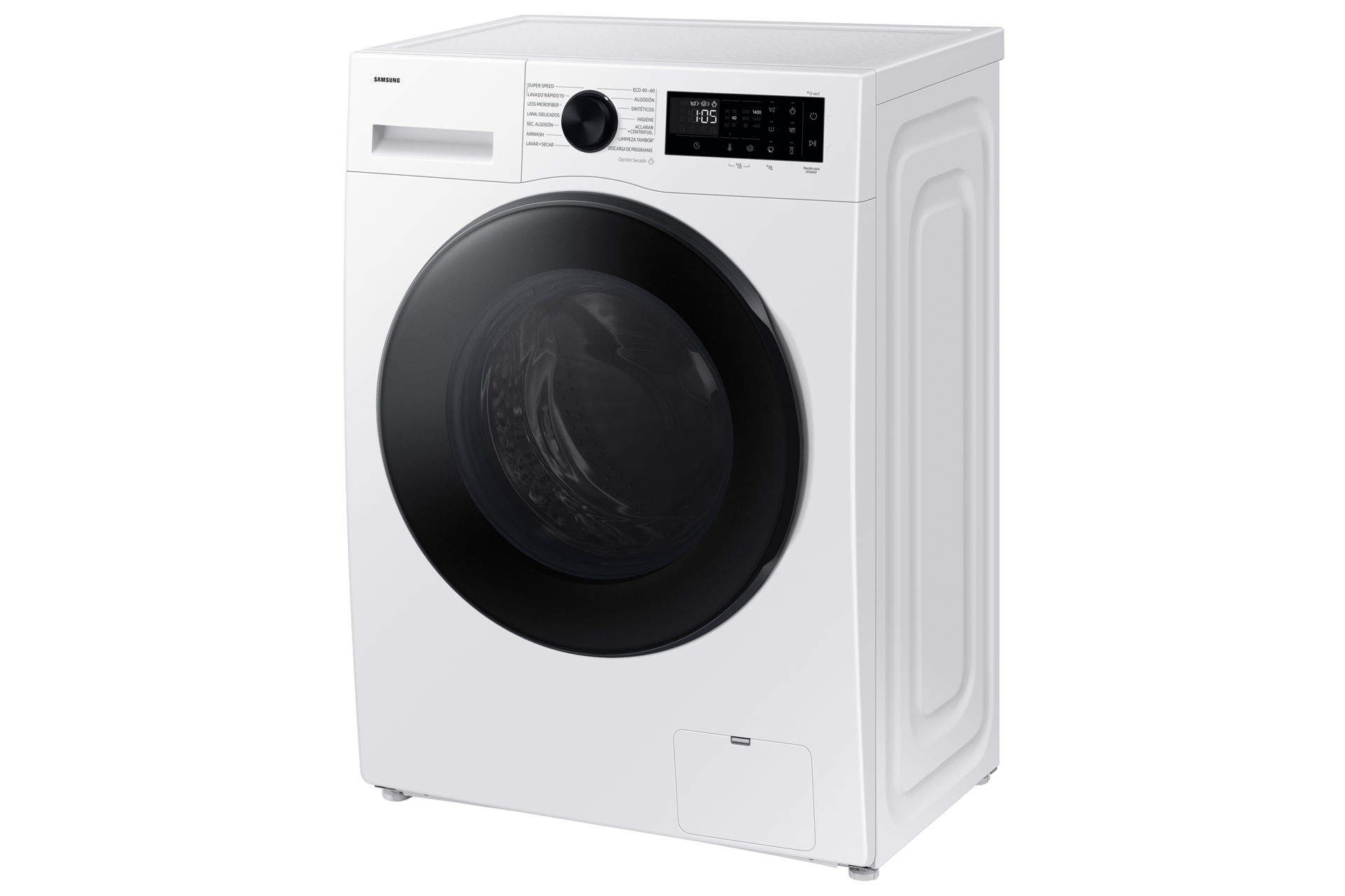 Lavasecadora con fondo reducido 9kg/5kg AI Ecobubble™ Clase E/A-10% Blanca WD90DG5G34BEEC R-Perspective White 