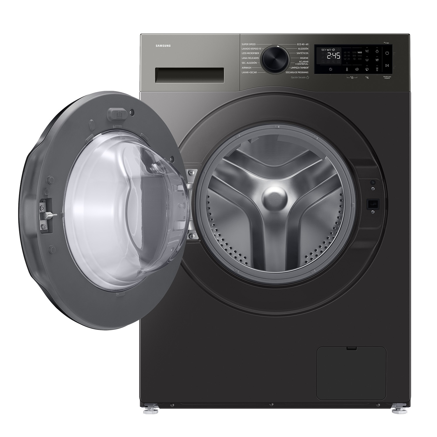 Lavasecadora AI 9Kg/6Kg AI EcoBubble™ Clase D/A Inox WD90HG5U34BXEC ​ ​ ​ Refined Inox