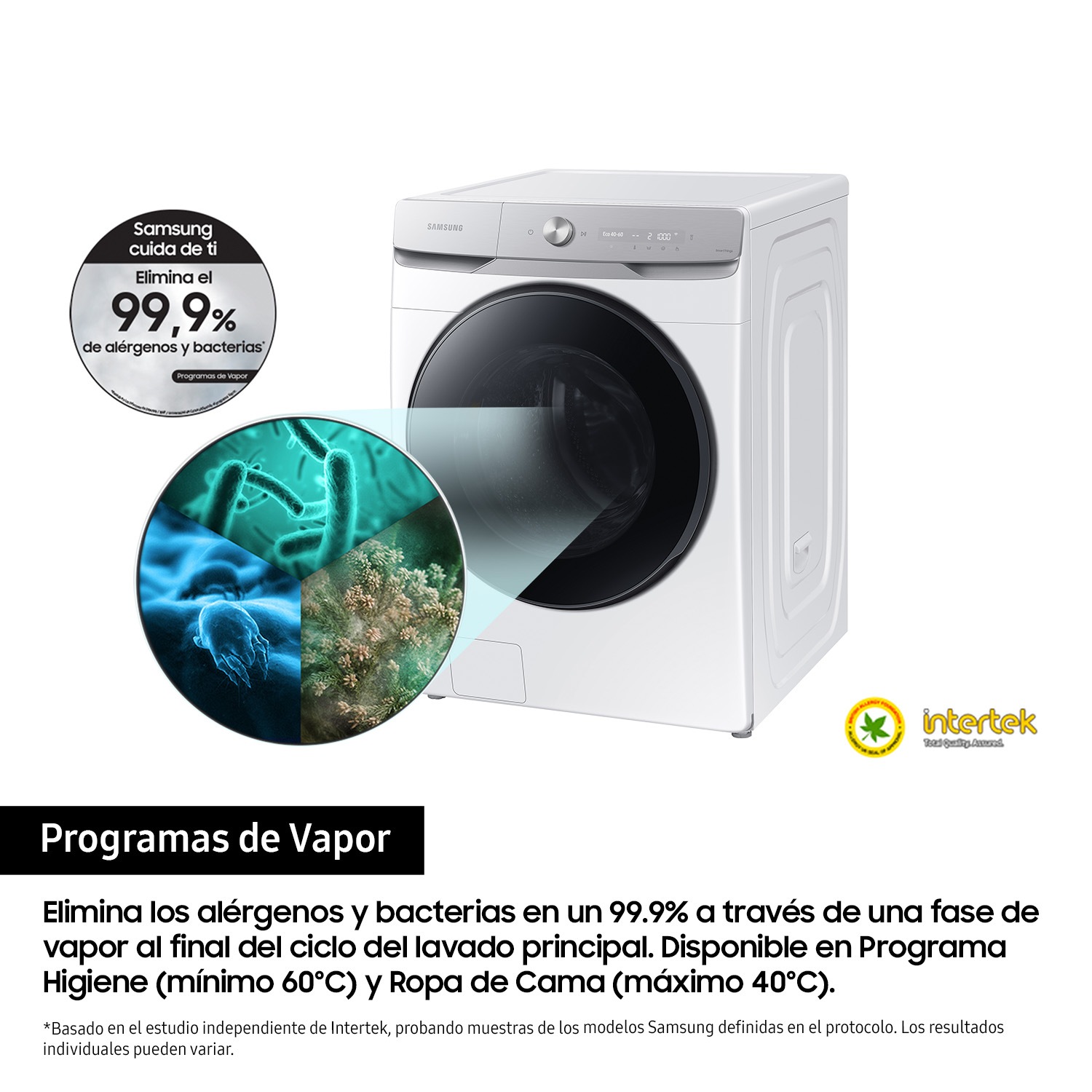 Lavadora 20Kg AI EcoBubble™ Clase A Blanca WF20DG8650BWU3 Blanco