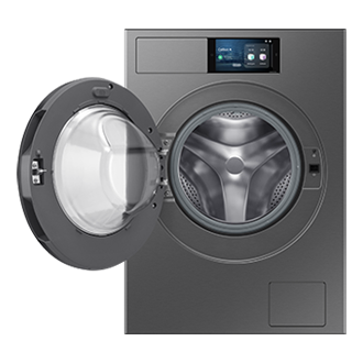 Lavadora Bespoke AI 9Kg Autodosificación Clase A Grafito WF90F09C4SU3 𝅸 ‎ Front-Open Silver 