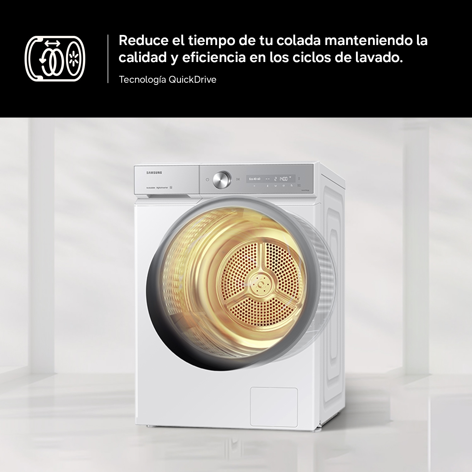 Lavadora Bespoke AI 9Kg Autodosificación Clase A Grafito WF90F09C4SU3 𝅸 ‎ Grafito
