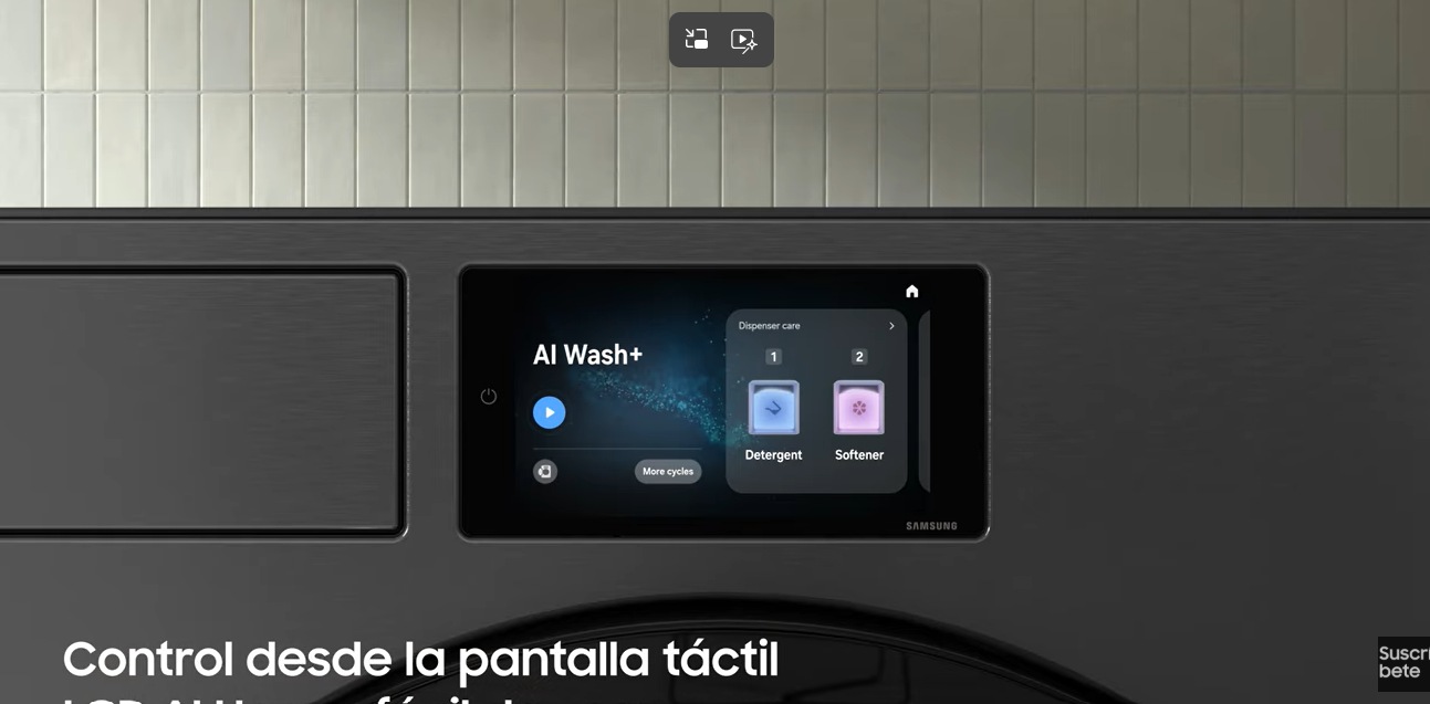Horizontal Bespoke AI Laundry POD Film Global AI Home Washer ESP 4K