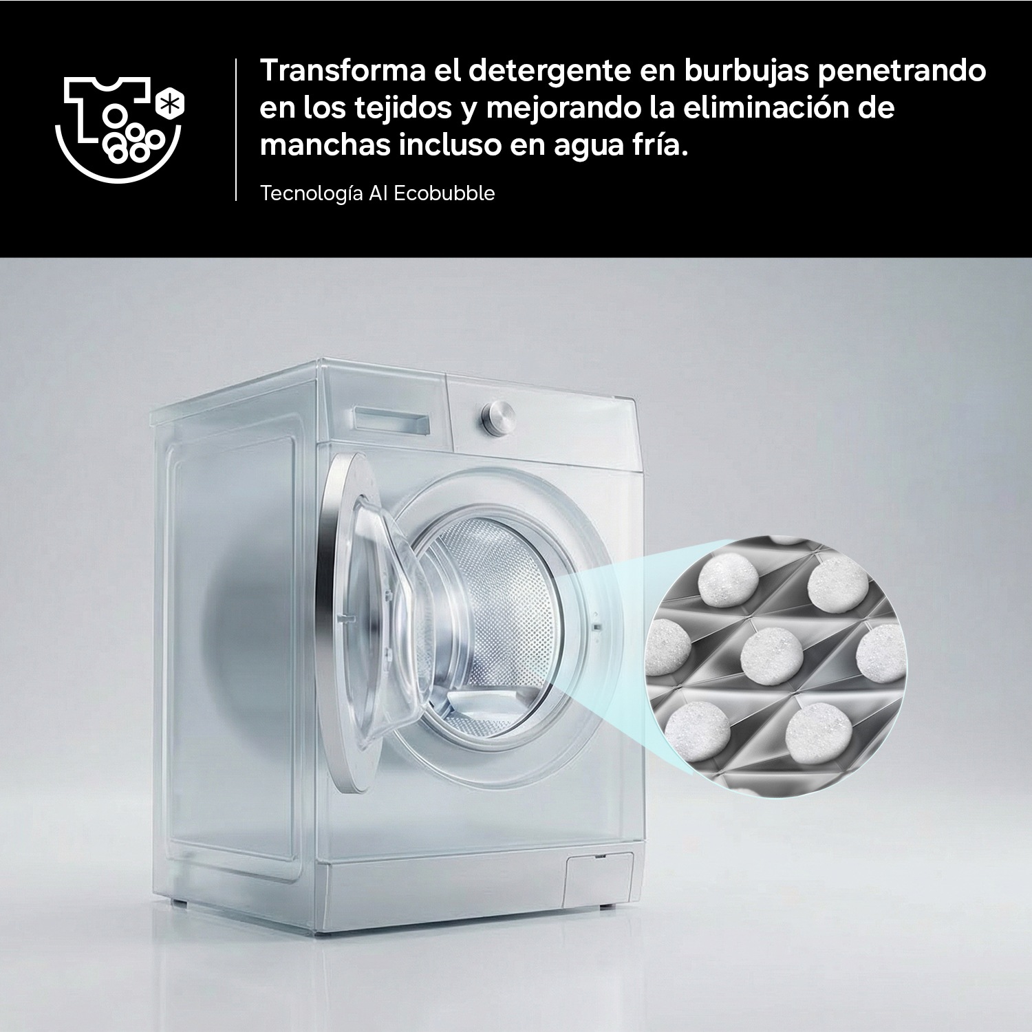 Lavadora Bespoke AI 9Kg Autodosificación Clase A Grafito WF90H09C4ST2 Gray