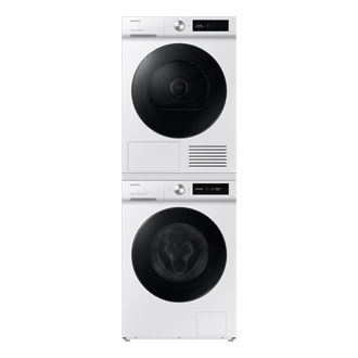 Lavadora Bespoke AI 11Kg AI EcoBubble™ Clase A Blanca WW11DB7B34GWU3 Stack-Front-Door-Closed White 