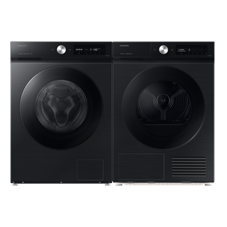 Lavadora Bespoke AI 11Kg AI EcoBubble™ Clase A Negra WW11DB7B94GBU3 Front-Pair Black 