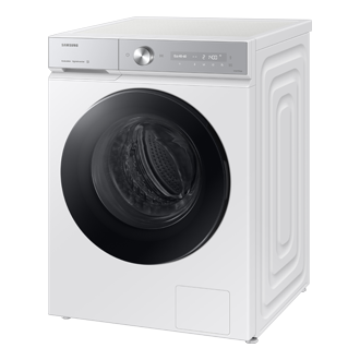 Lavadora Bespoke AI 11kg Autodosificación Clase A Blanca WW11DB8B95GHU3 R-Perspective White 
