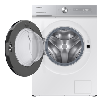 Lavadora Bespoke AI 11kg Autodosificación Clase A Blanca WW11DB8B95GHU3 Front-Open White 