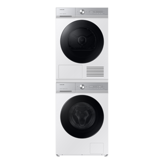 Lavadora Bespoke AI 11kg Autodosificación Clase A Blanca WW11DB8B95GHU3 Stack-Front-Door-Closed White 
