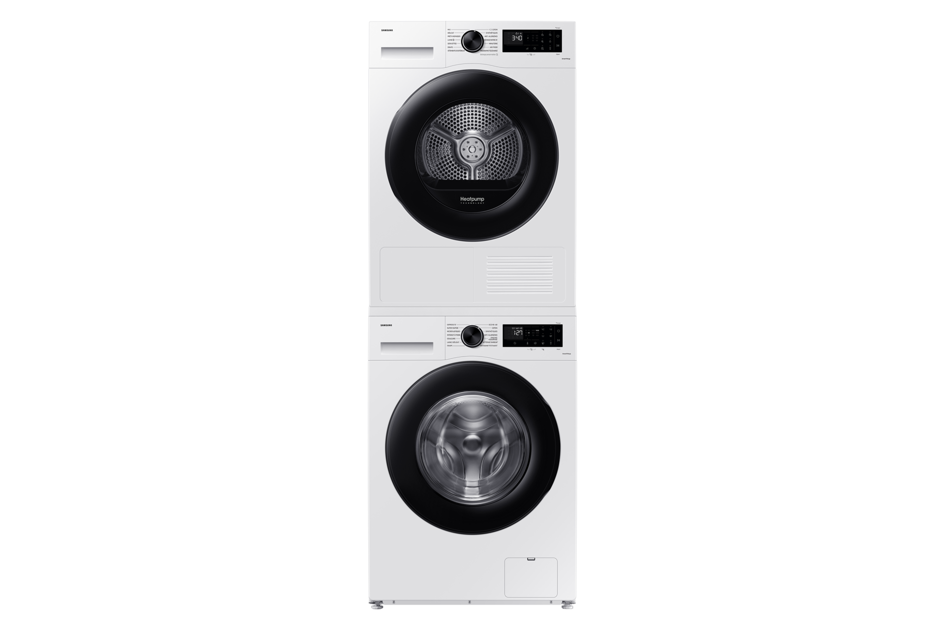 Lavadora 11kg Spacemax™ Clase A Blanca WW11DG5B25AEEC ‎ ‎ Stack-Front-Door-Closed White 
