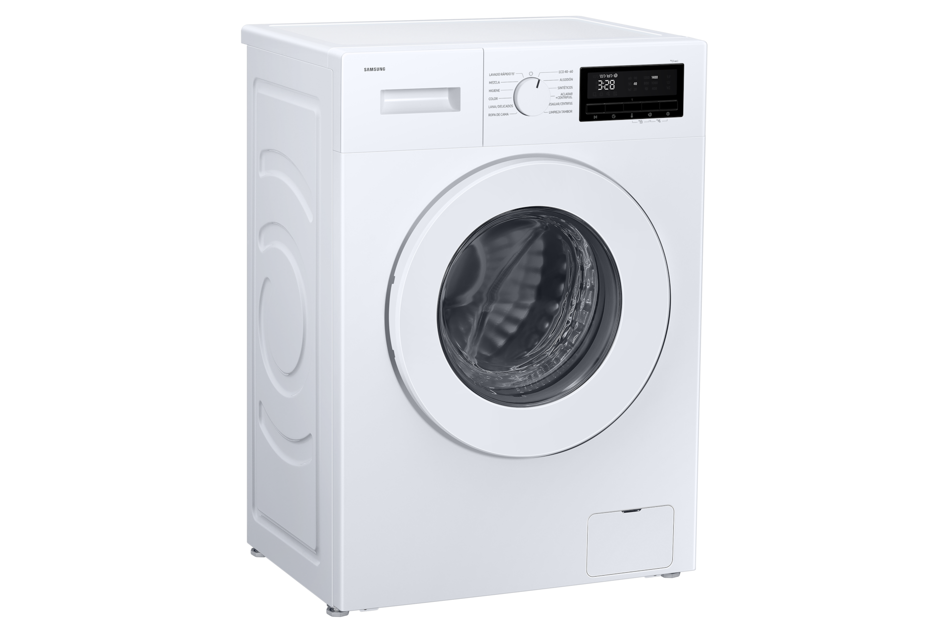 Lavadora con fondo reducido 7kg Motor Digital Inverter Clase A Blanca WW70FG3M05TWEC L-Perspective White 