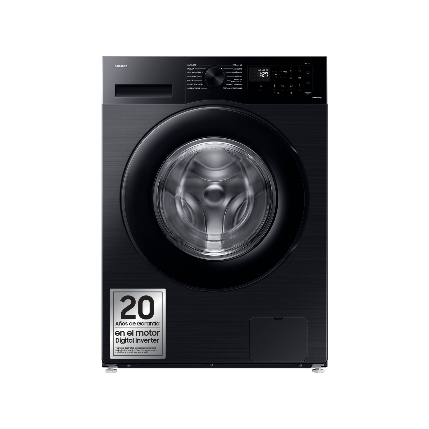 Lavadora Samsung WW80CGC04DTEEC, 8 kg, Carga Frontal, 1400 rpm, Wifi,  Eficiencia A - Blanco