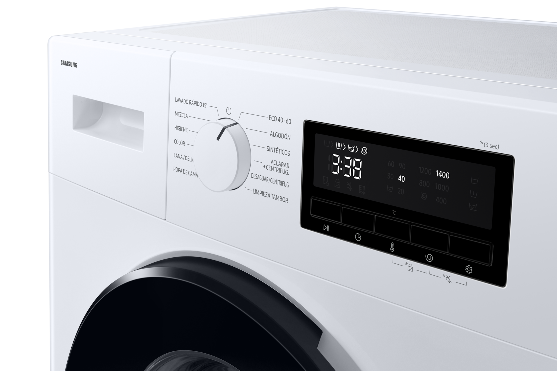 Lavadora 8kg Motor Digital Inverter Clase A Blanca WW80FG3M05AWEC Detail2 White 