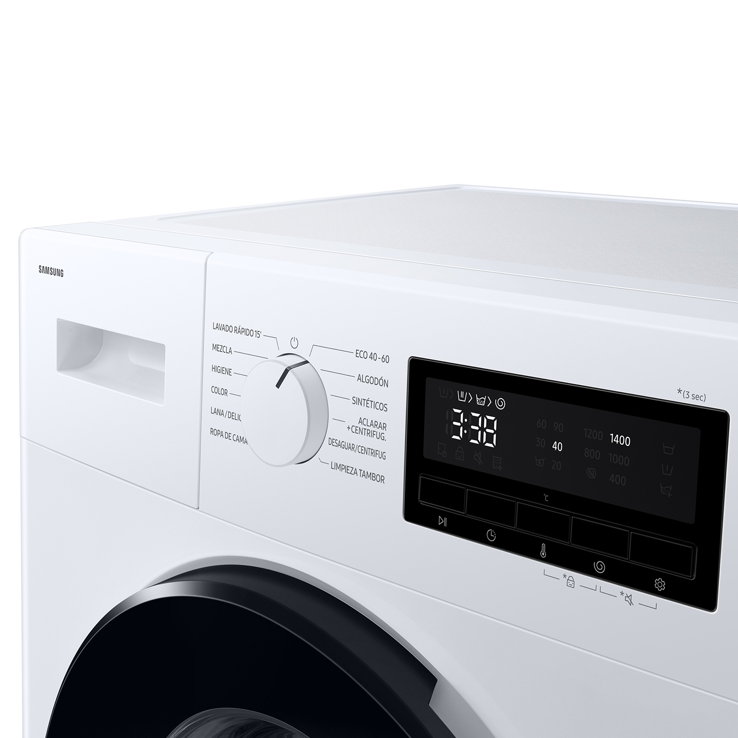 Lavadora 8kg Motor Digital Inverter Clase A Blanca WW80FG3M05AWEC Blanco