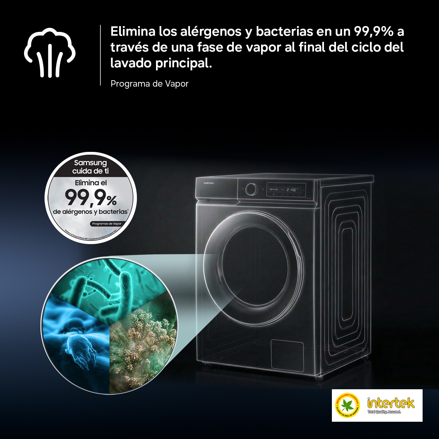 Lavadora AI con fondo reducido 8kg AI EcoBubble™ Clase A Blanca WW80FG5L32AEEC Blanco