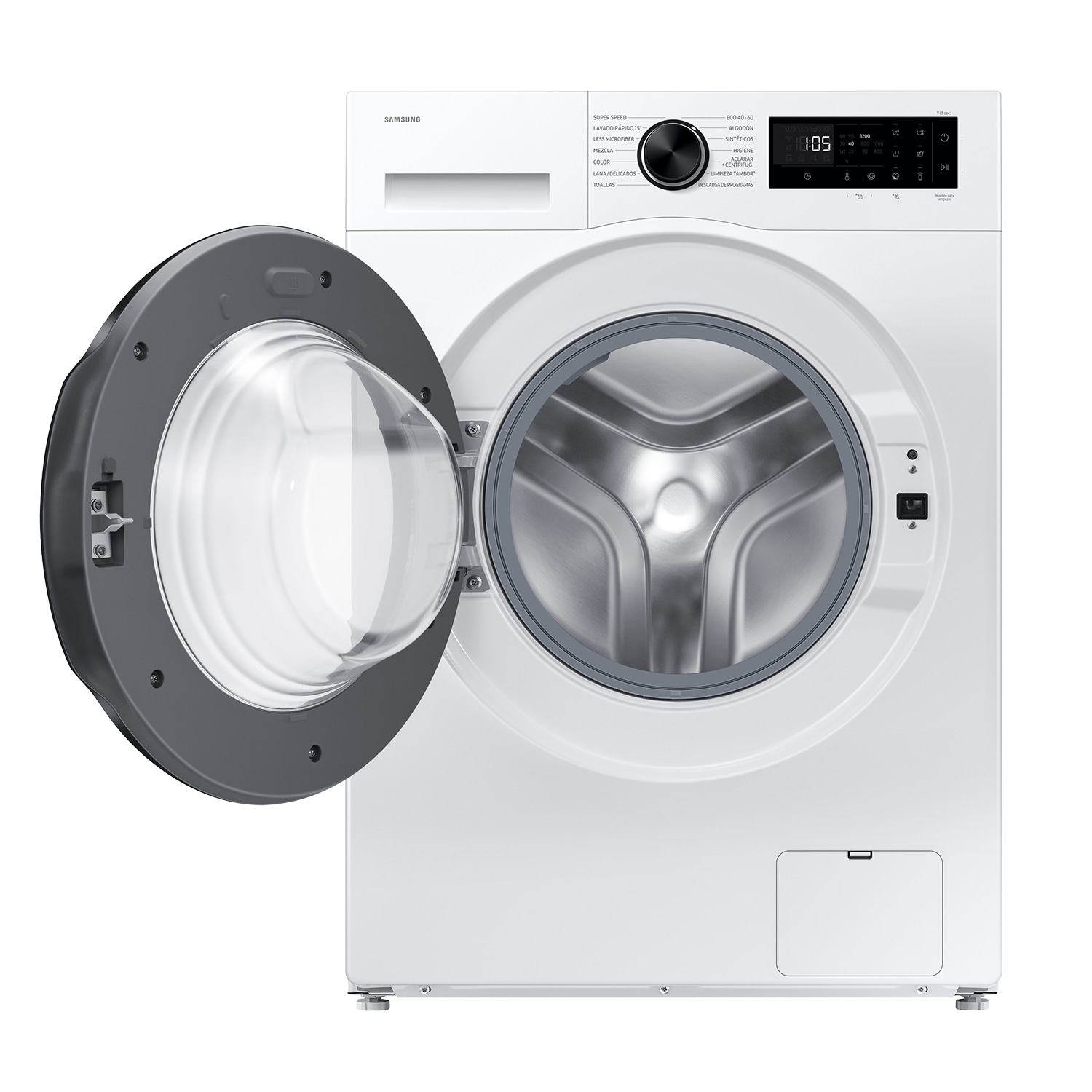 Lavadora AI con fondo reducido 8kg AI EcoBubble™ Clase A Blanca WW80FG5L32AEEC Blanco
