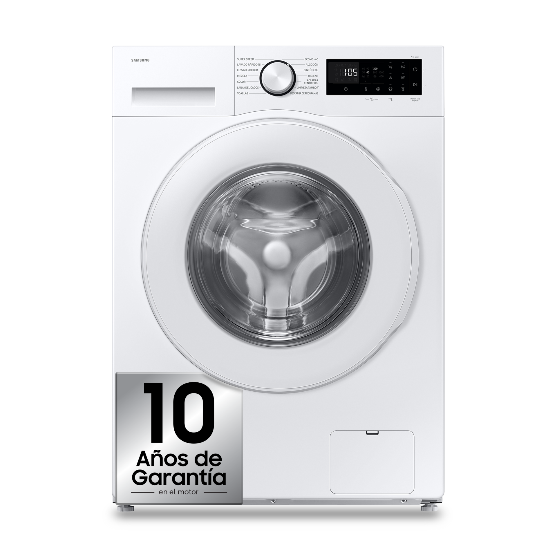 Lavadora AI con Fondo Reducido 8kg AI EcoBubble™ Clase A Blanca WW80FG5L32TEEC White