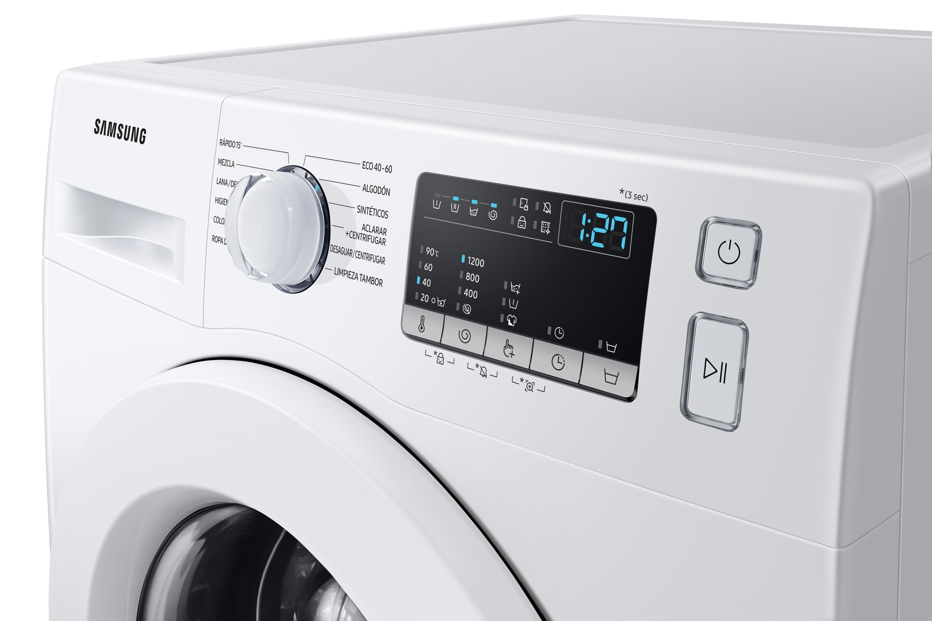 Lavadora Estándar Clasificación Energética D Serie 40 8kg Blanco WW80T4020EE White