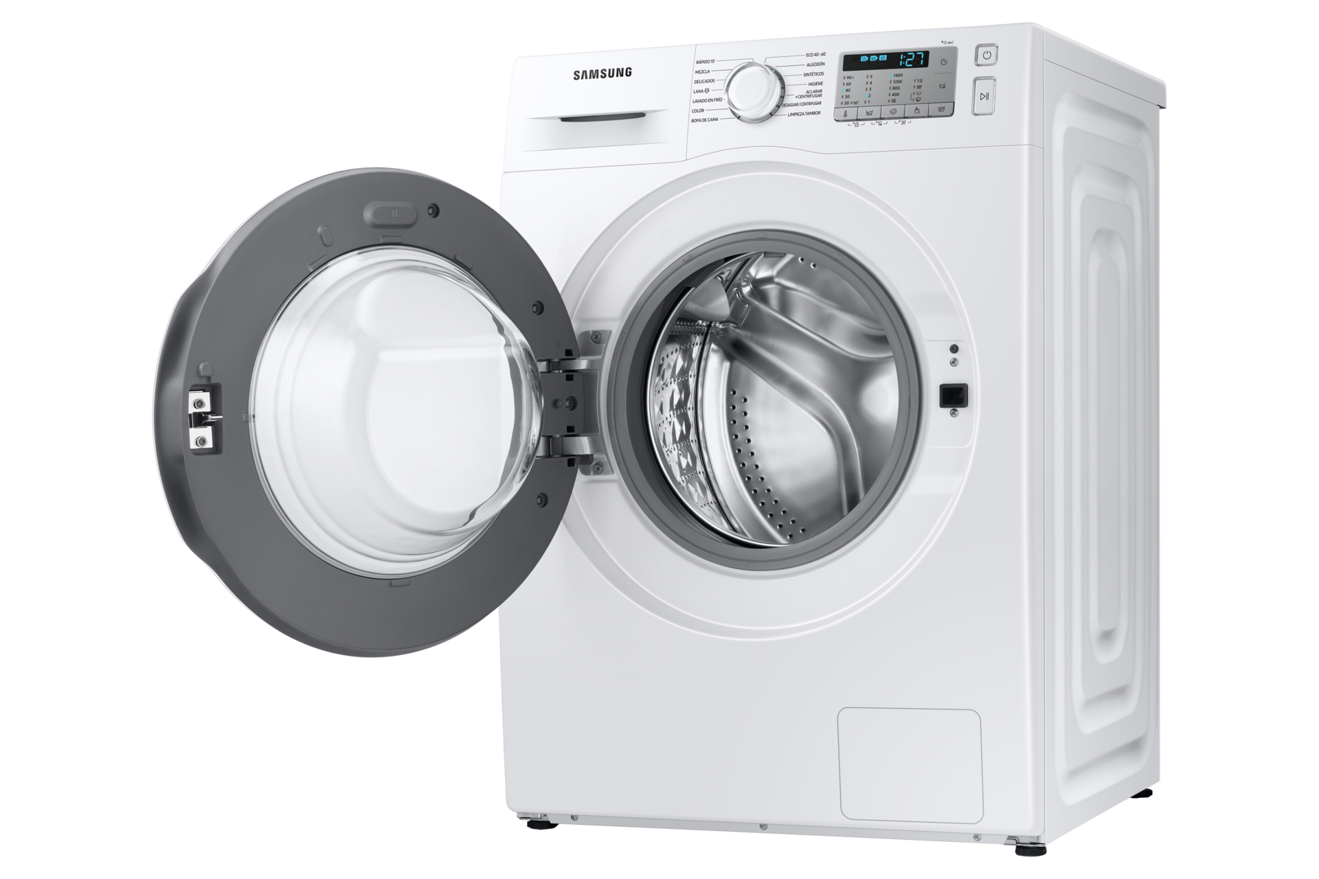 Lavadora EcoBubble ™ 8kg Blanco WW80TA049TH R-Perspective-Open White 
