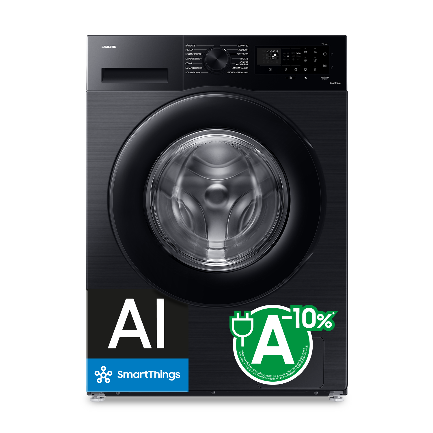 Lavadora 9Kg Ecobubble™ Clase A Negra WW90CGC04DABEC Negro