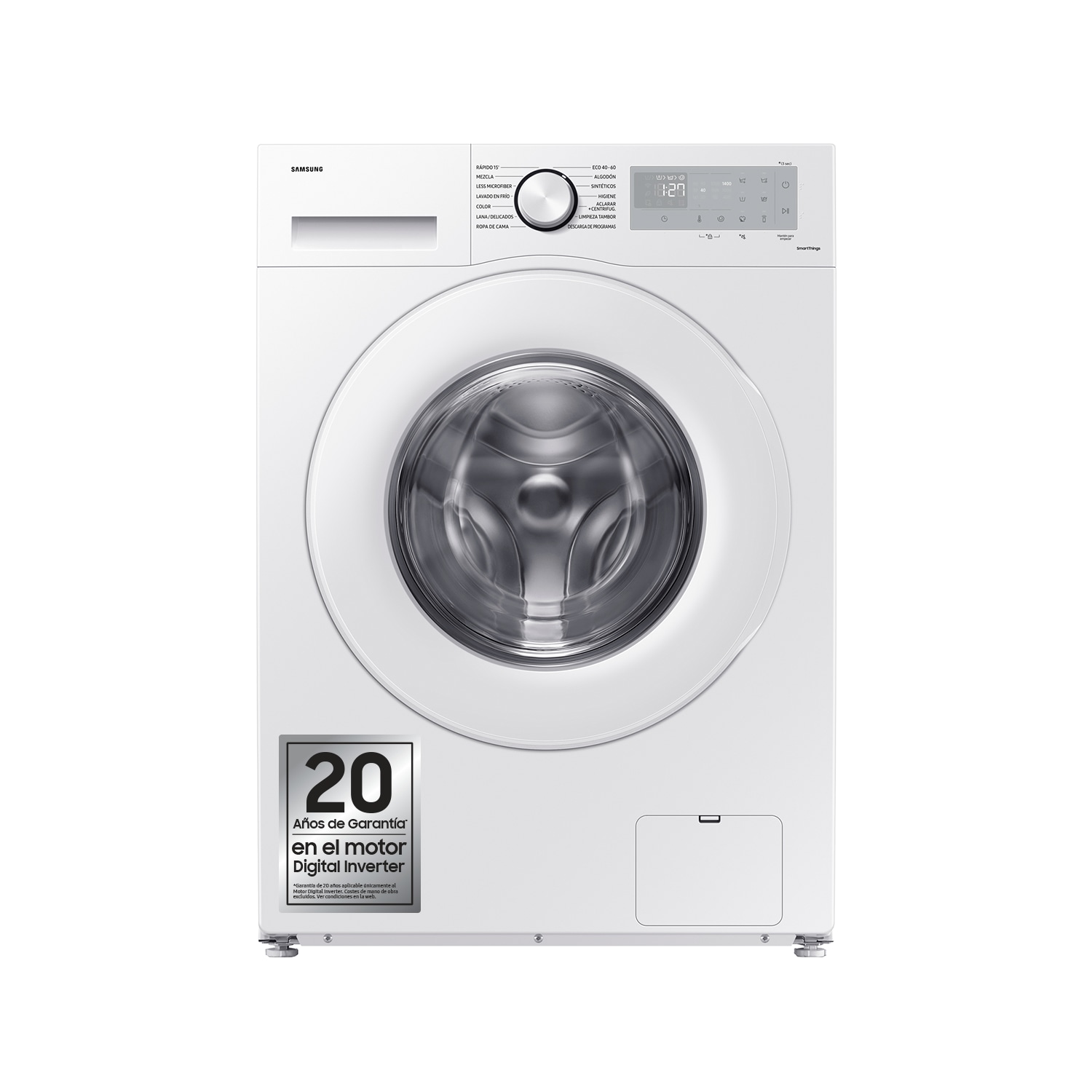 Lavadora Samsung WW90CGC04DTHEC Clase A 9 Kg 1400 rpm