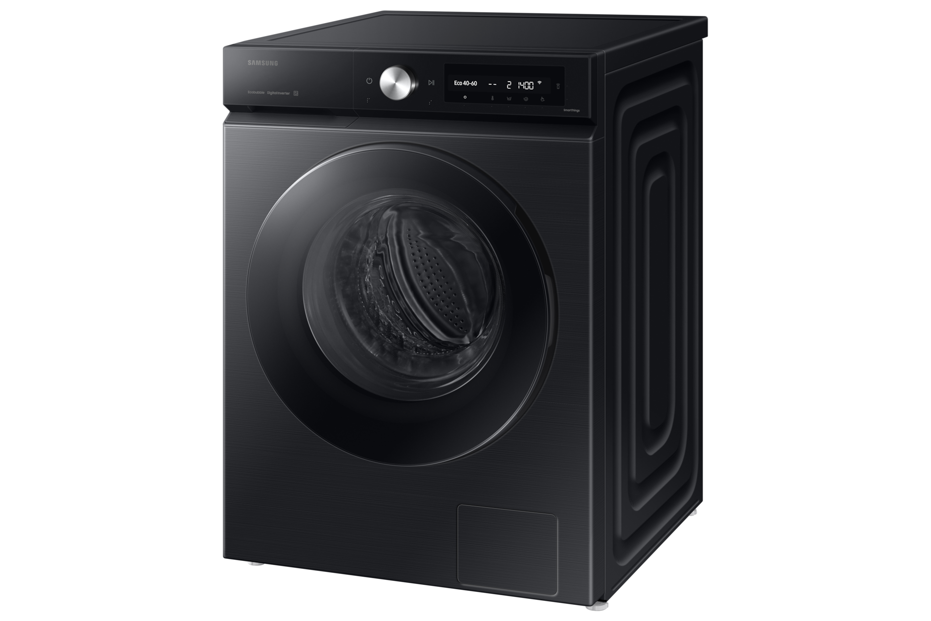 Lavadora Bespoke AI 9Kg Autodosificación Clase A Negra WW90DB7U94GBU3 R-Perspective Black 