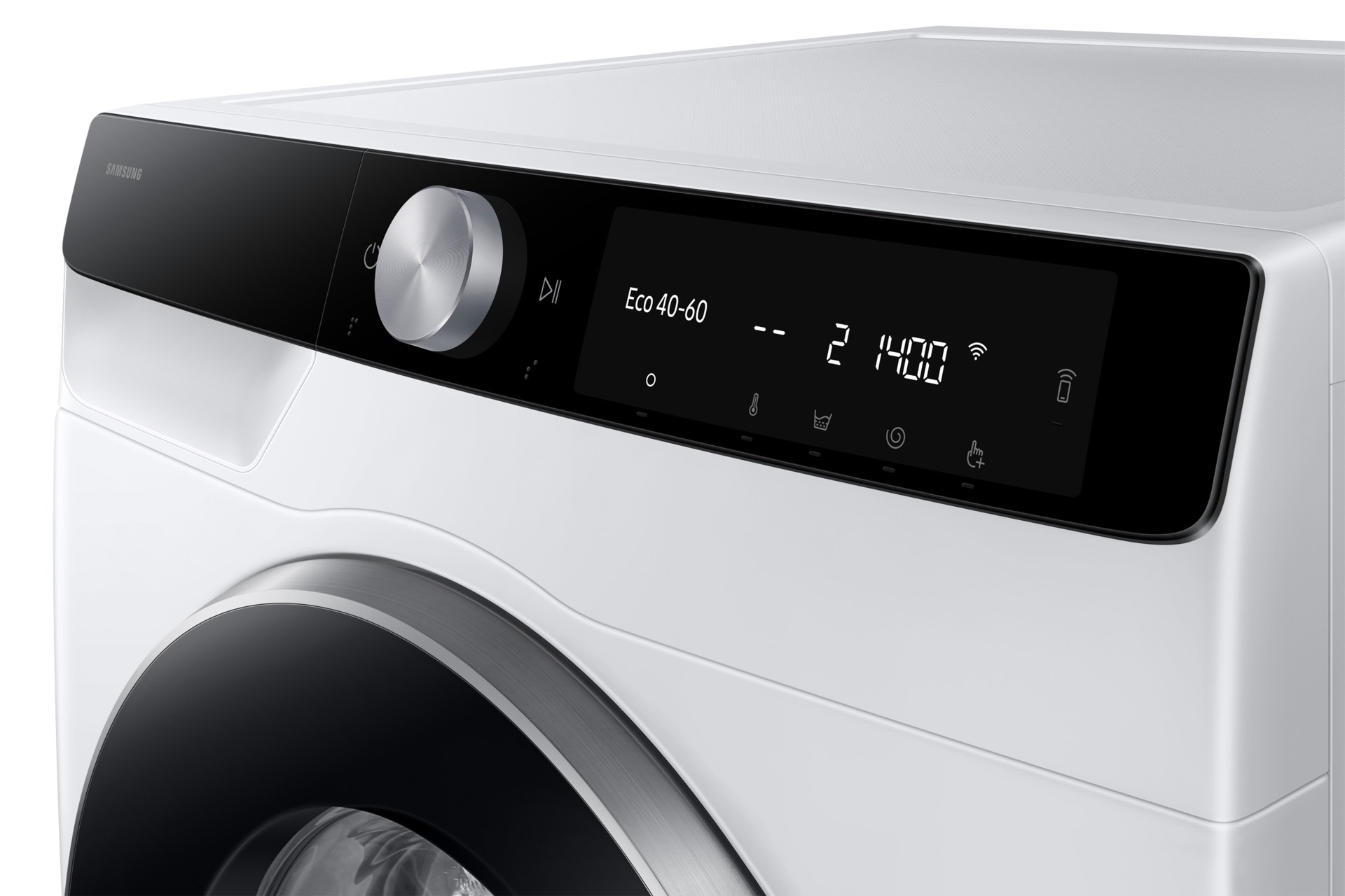 Lavadora 9Kg AI EcoBubble™ Clase A Blanca WW90DG6U25LKU3 Panel-Control1 White 