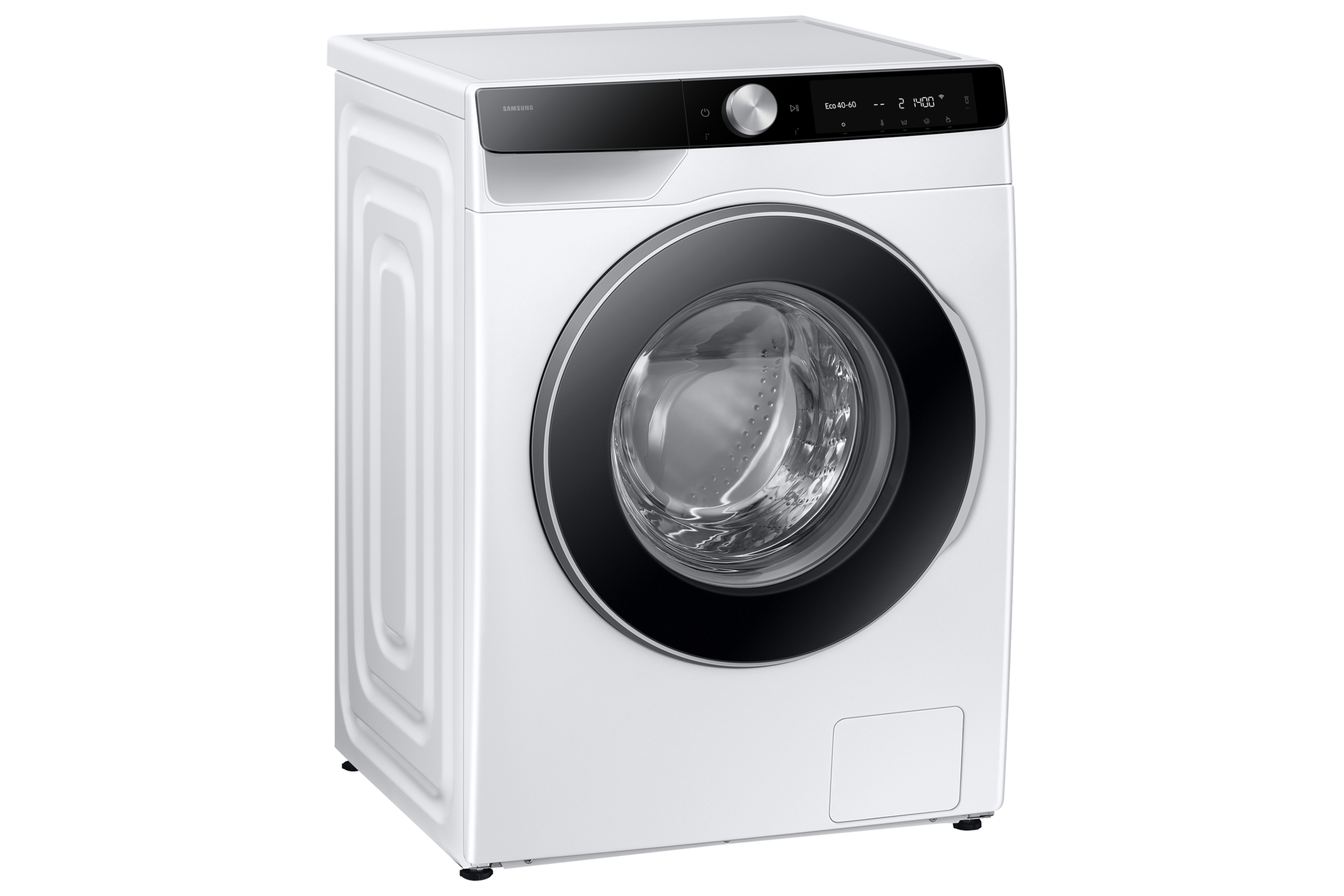 Lavadora 9Kg AI EcoBubble™ Clase A Blanca WW90DG6U25LKU3 L-Perspective White 