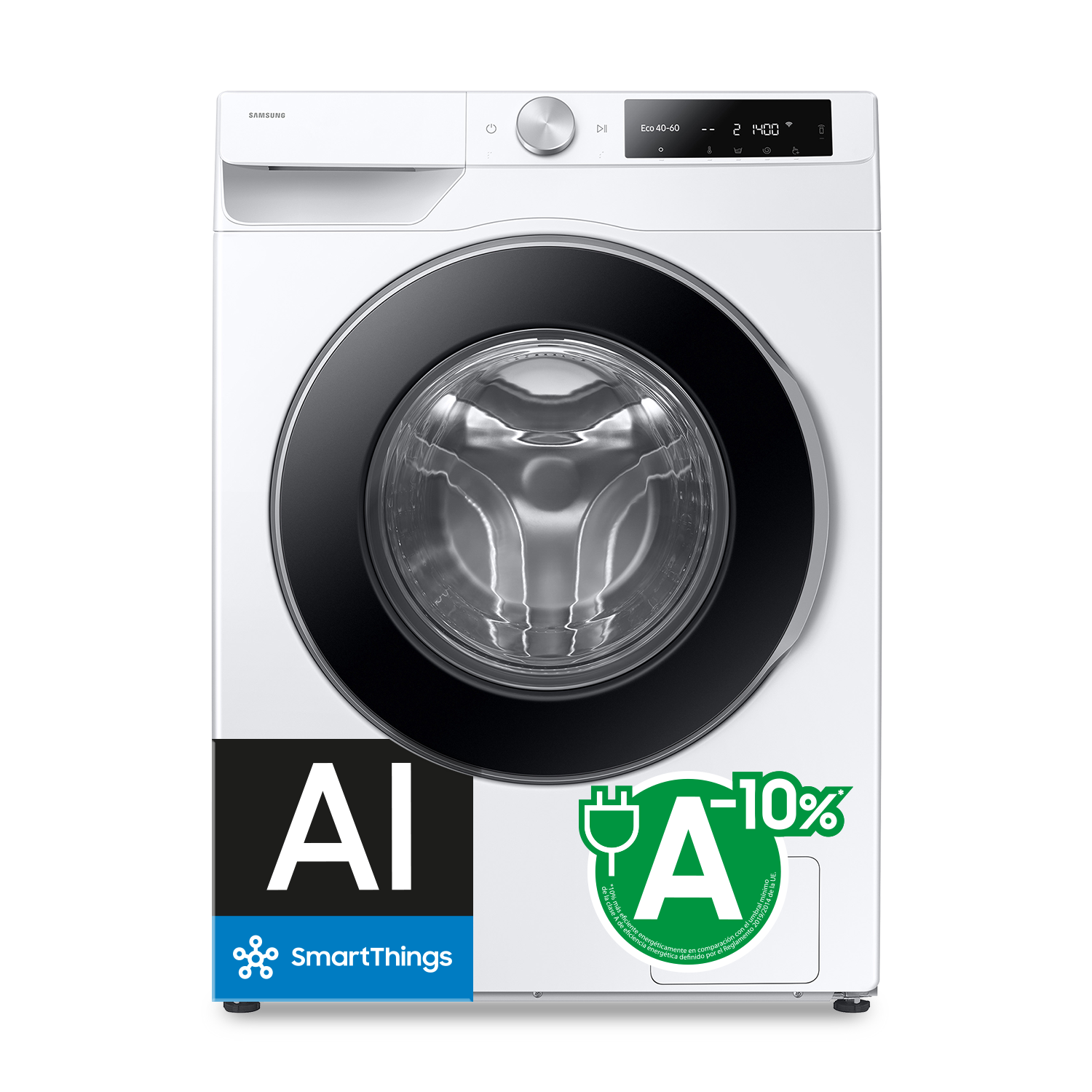 Lavadora 9Kg Autodosificación Clase A Blanca WW90DG6U85LEU3 Blanco