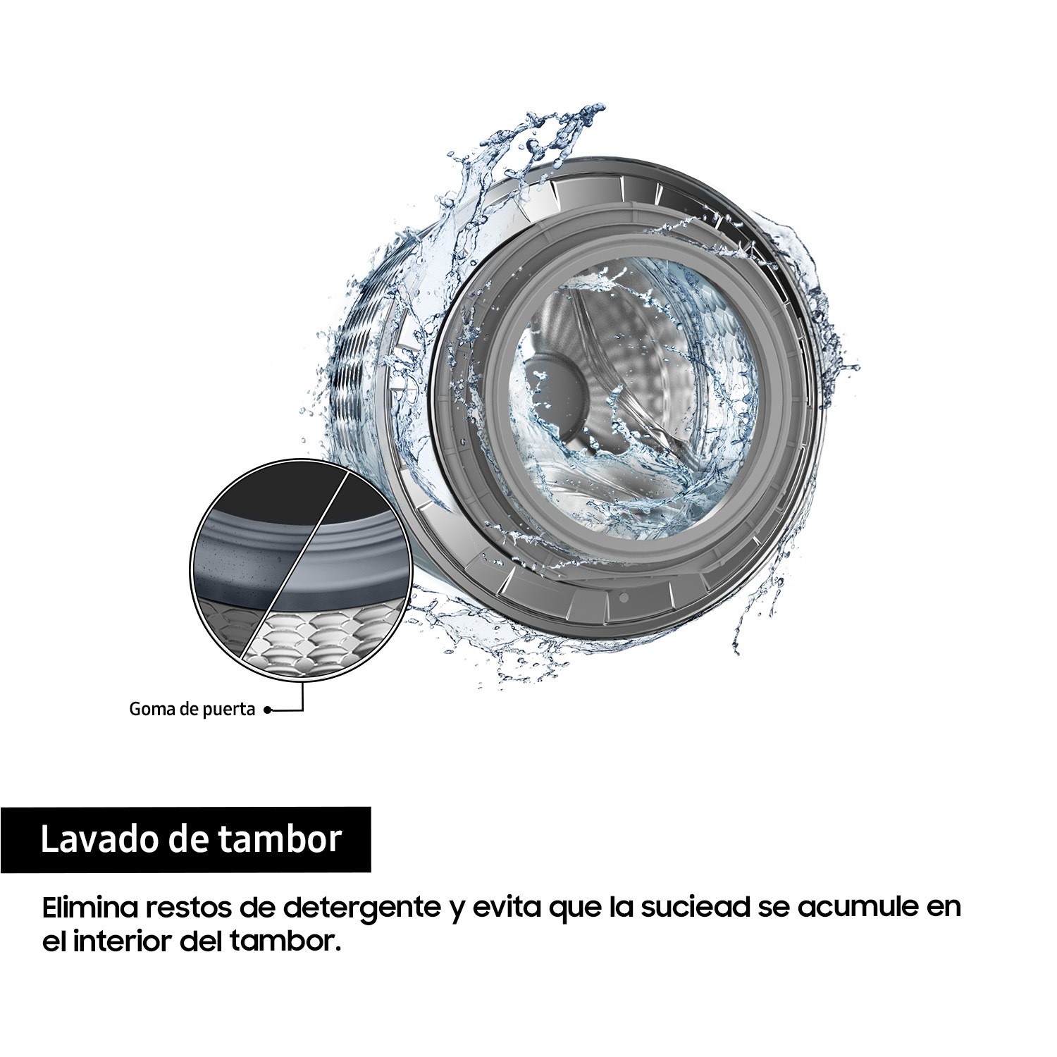 Lavadora con fondo reducido 9kg Motor Digital Inverter Clase A Blanca WW90FG3M05TWEC Blanco