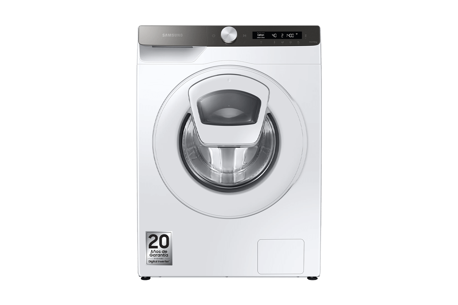 Lavadora Libre Instalación - Samsung WW90T554DTW/S3 , 9 kg, 1400 rpm,  Blanco, AddWash