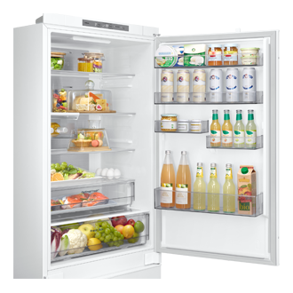 Kalusteisiin asennettava jääkaappi ja pakastin, extra leveä Twin Cooling Plus™ 193,5 cm Detail-Door-Guard White 