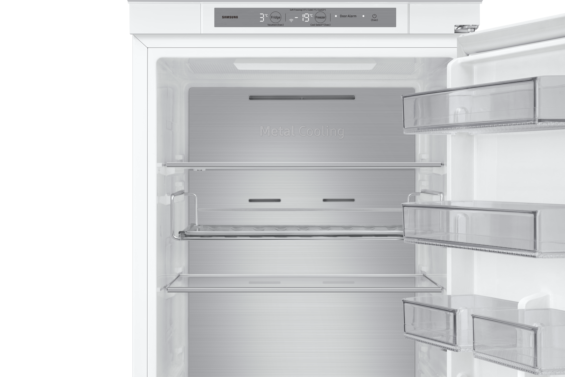 Kalusteisiin asennettava jääkaappi ja pakastin Twin Cooling Plus™ 193,5 cm Detail2 White 
