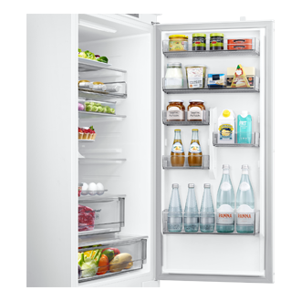 Kalusteisiin asennettava jääkaappi ja pakastin Twin Cooling Plus™ 193,5 cm Detail11-Half-Door-Bin White 